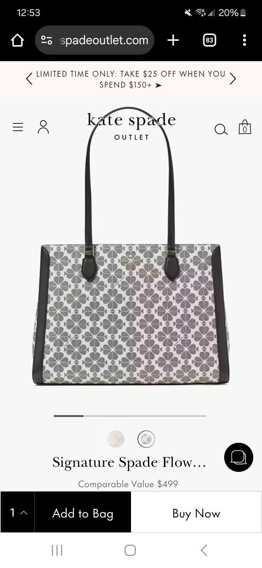 Kate  Spade Large Laptop Tote