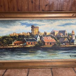 Antique Original Landscape Painting