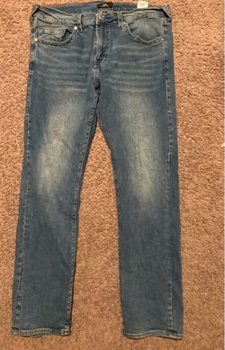 Men's Dark Wash True Religion Ricky relaxed straight size 36 Jeans