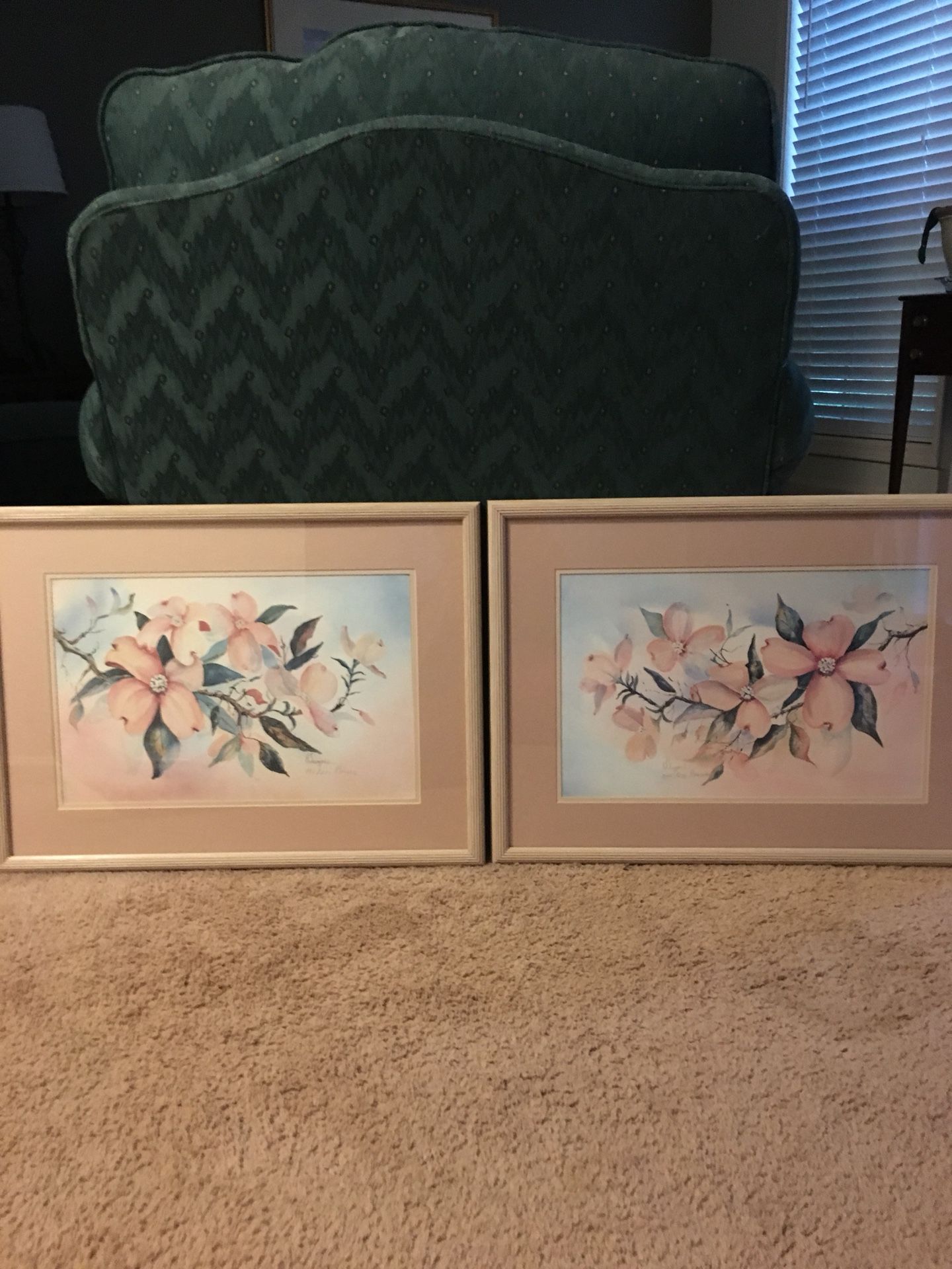 REDUCED SIGNED & NUMBERED By Artist B Sumrall - Pair Of Flower Lithographs