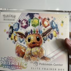 Prismatic Evolutions Pokemon Center Elite Trainer Box