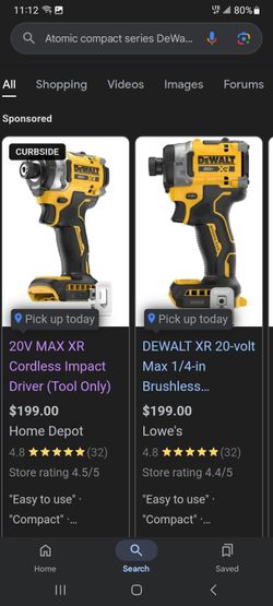 Dewalt Compact Atomic Impact Driver