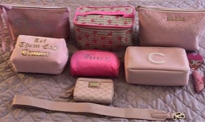 Juicy Couture Pink Makeup Bag Bundle