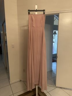 Party Long Pink Dress For 20$