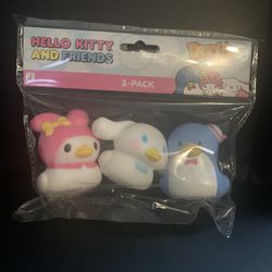 Sanrio® Duck'z 3-Pack-My Melody/Cinnamoroll/Tuxedo Sam