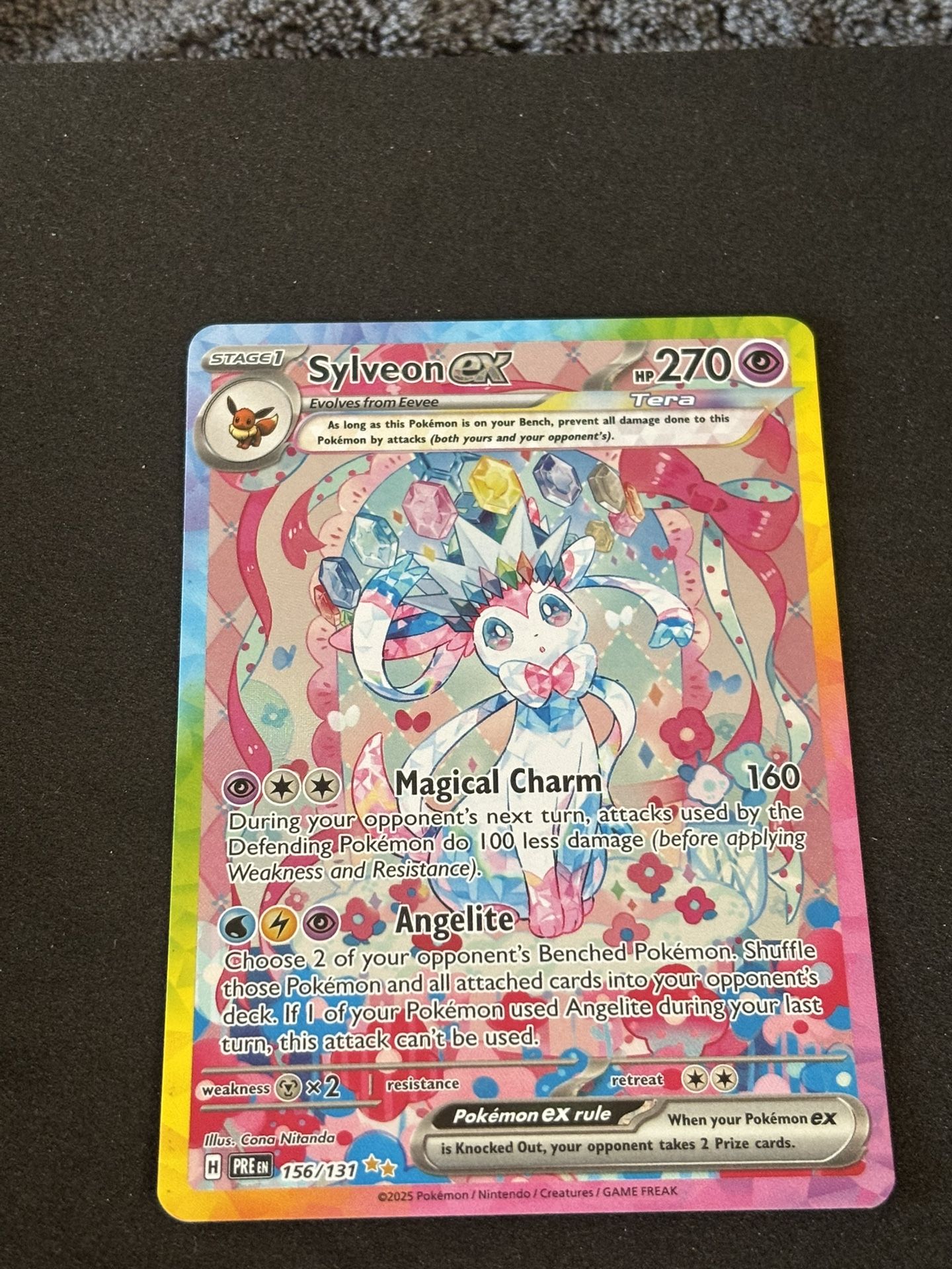 Pokemon Sylveon Ex Prismatic NM