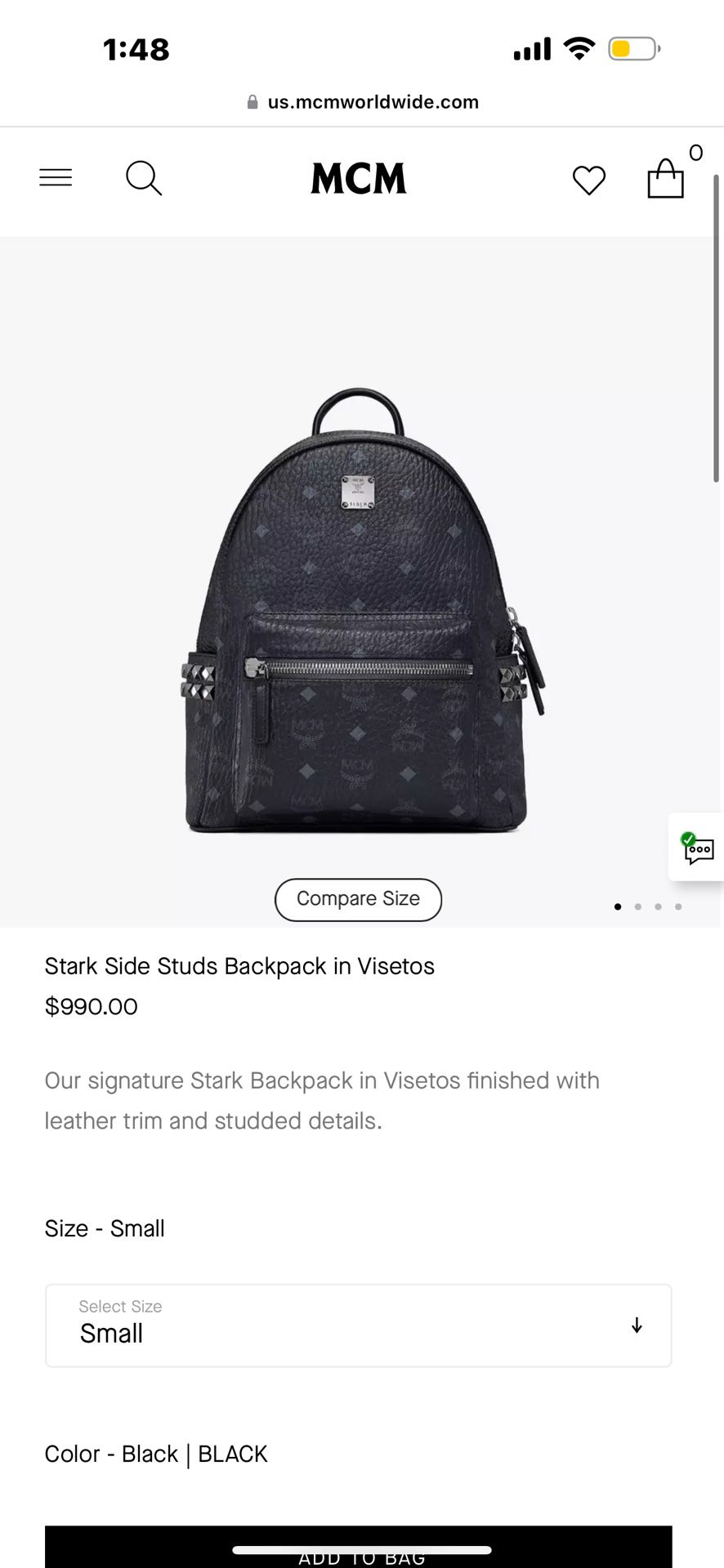 Small Mcm Backpack 