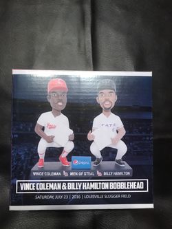 Vince Coleman and Billy Hamilton Bobblehead