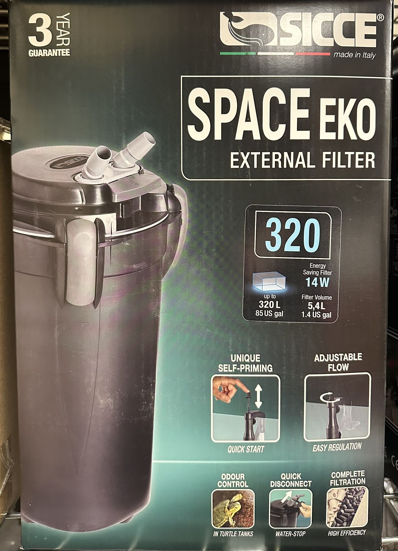 SICCE SPACE EKO 320 CANISTER FILTER