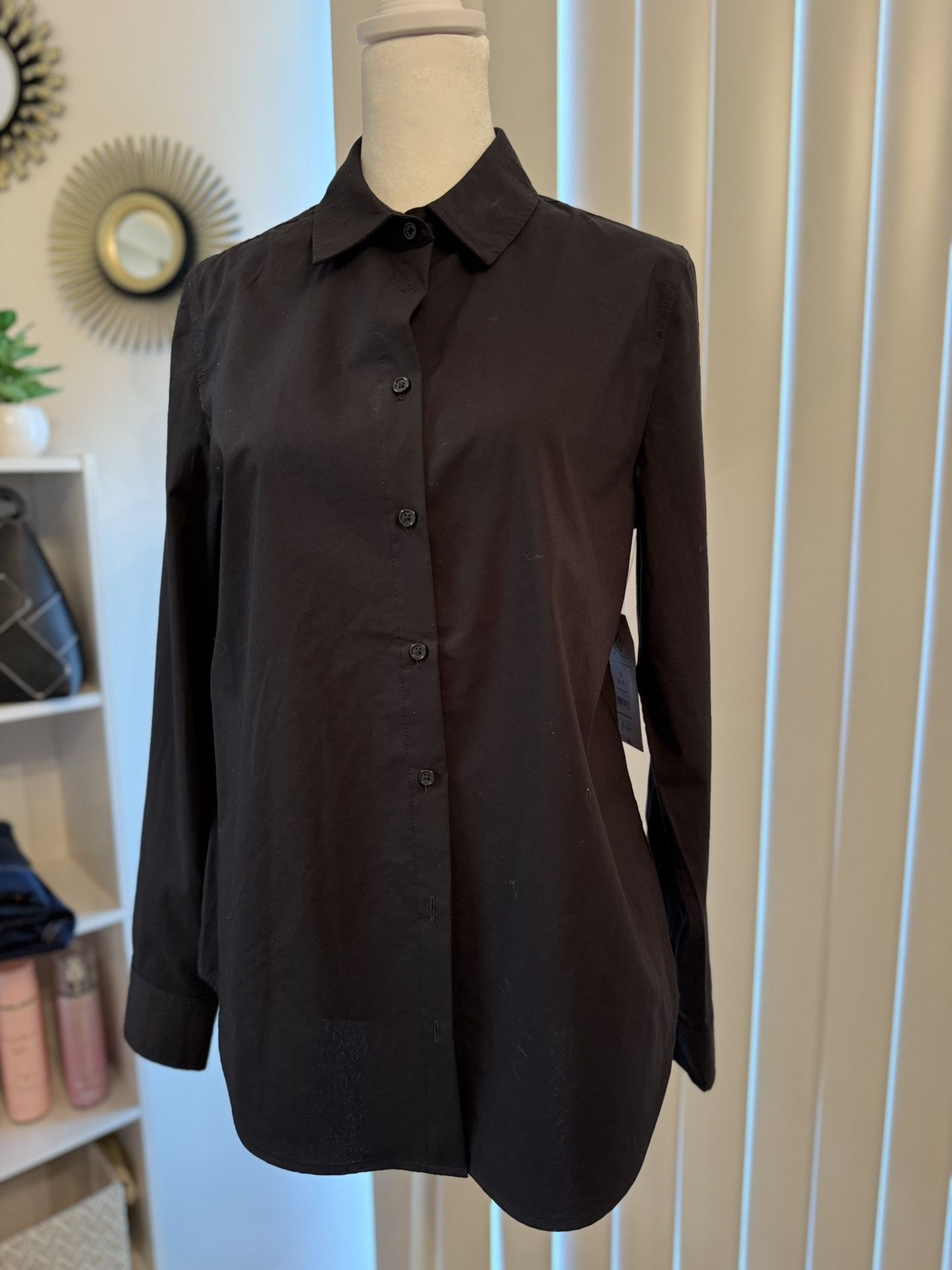 Classic Black Long-sleeved Shirt