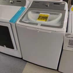 SAMSUNG TOP LOAD SET WASHER AND DRYER SET OPEN BOX ITEMS V4