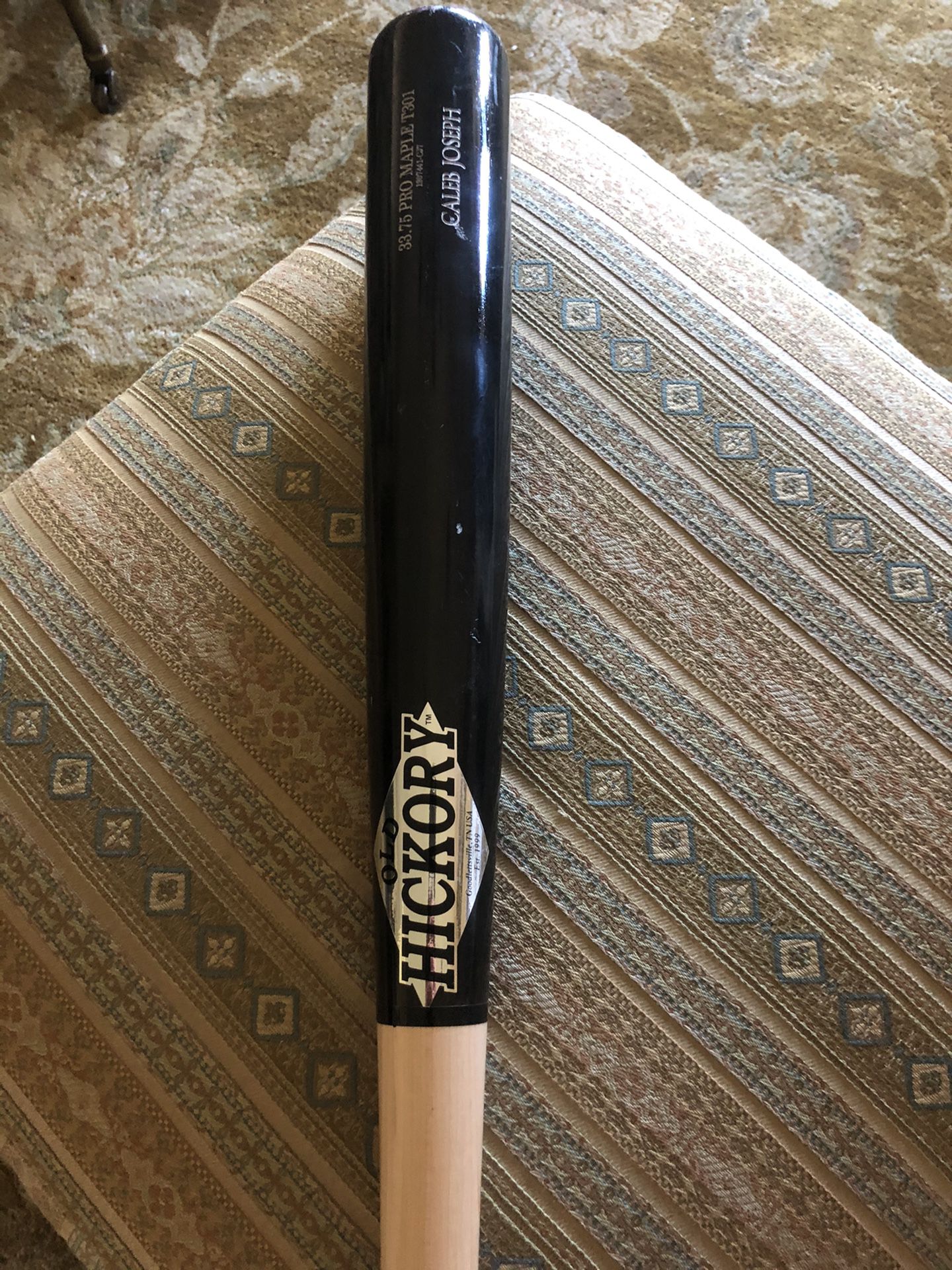 MLB old hickory baseball bat. 33.75