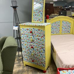 Tall Dresser And Small Dresser With Twin Bed Set