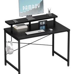 Modern Computer Desk w/ Monitor Stand (New in Box)