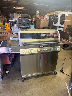 Bbq grill gas propane Monumnet with side burner