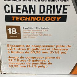 Ridged 6 Gallons Air Compressor  Kit 