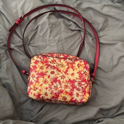 COACH Vintage Daisy Print Crossbody 