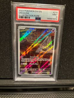 Drowzee 2023 Pokemon Svi En- Scarlet & Violet Illustration Rare #210 PSA 9