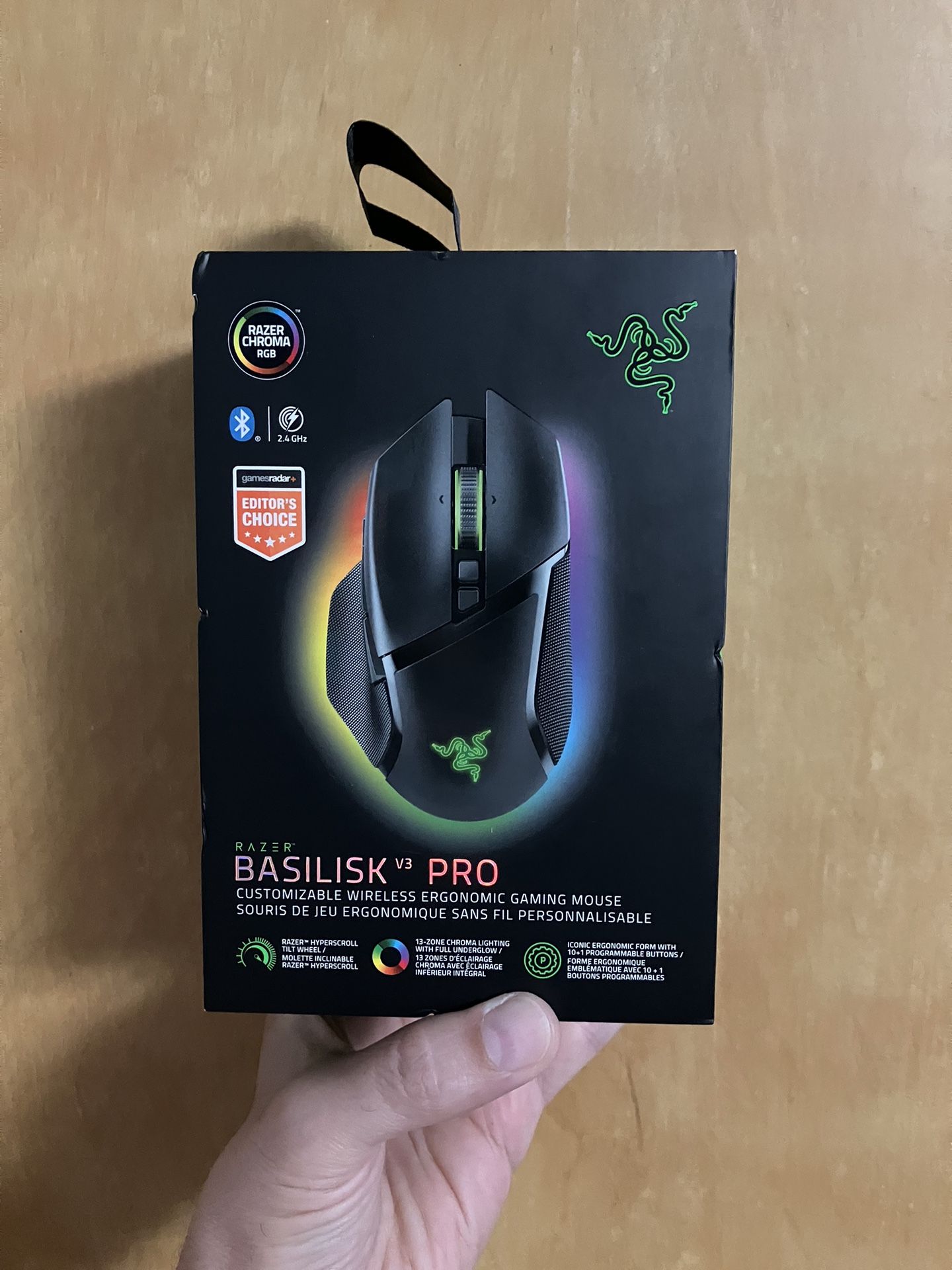 NEW Razer Basilisk V3 Pro Wireless PC Computer Gaming Mouse BLACK Razor brand