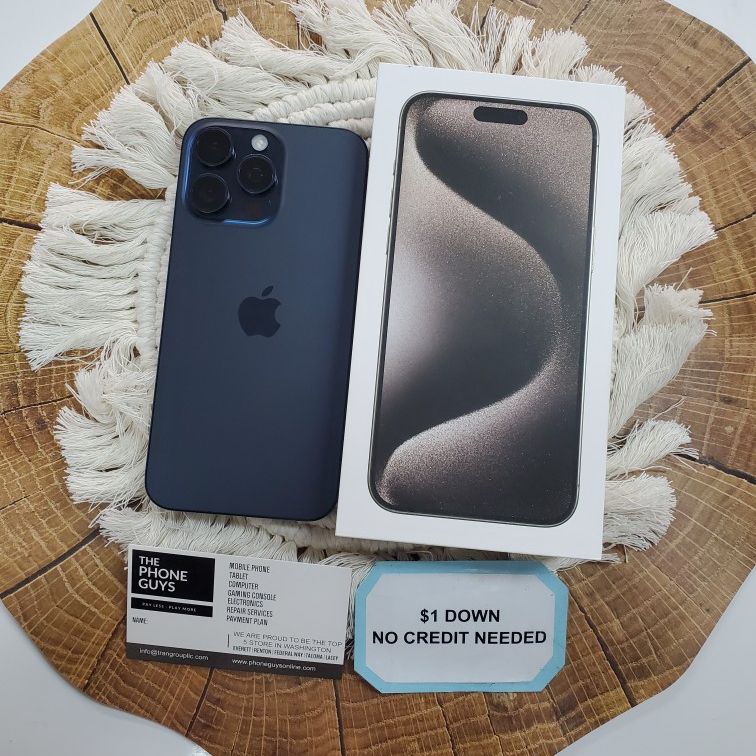 Apple iPhone 15 Pro Max 5G / iPhone 15 Pro 5G - 90 Days Warranty - Payment Plan Available ONLY $1 DOWN