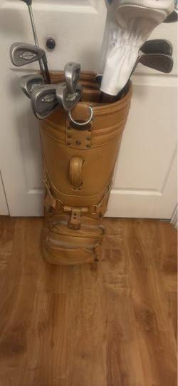 Vintage Burton Leather Golf Bag