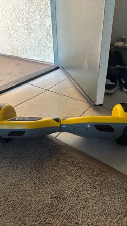 Yellow and Gray Hoverboard Self-Balancing Scooter
