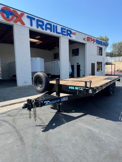 2025 Teton Flat Deck Black 8.5x20 14K GVWR