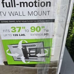 Full Motion TV mount  (Up to 90" TV)