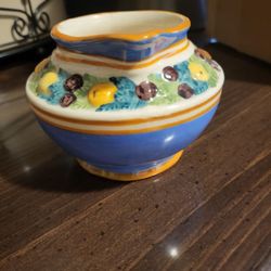 Handpainted, Numbered Italian Pitcher.