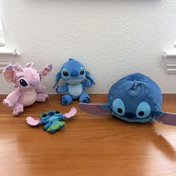 Disney Lilo & Stitch and Angel jPlush Toy Lot