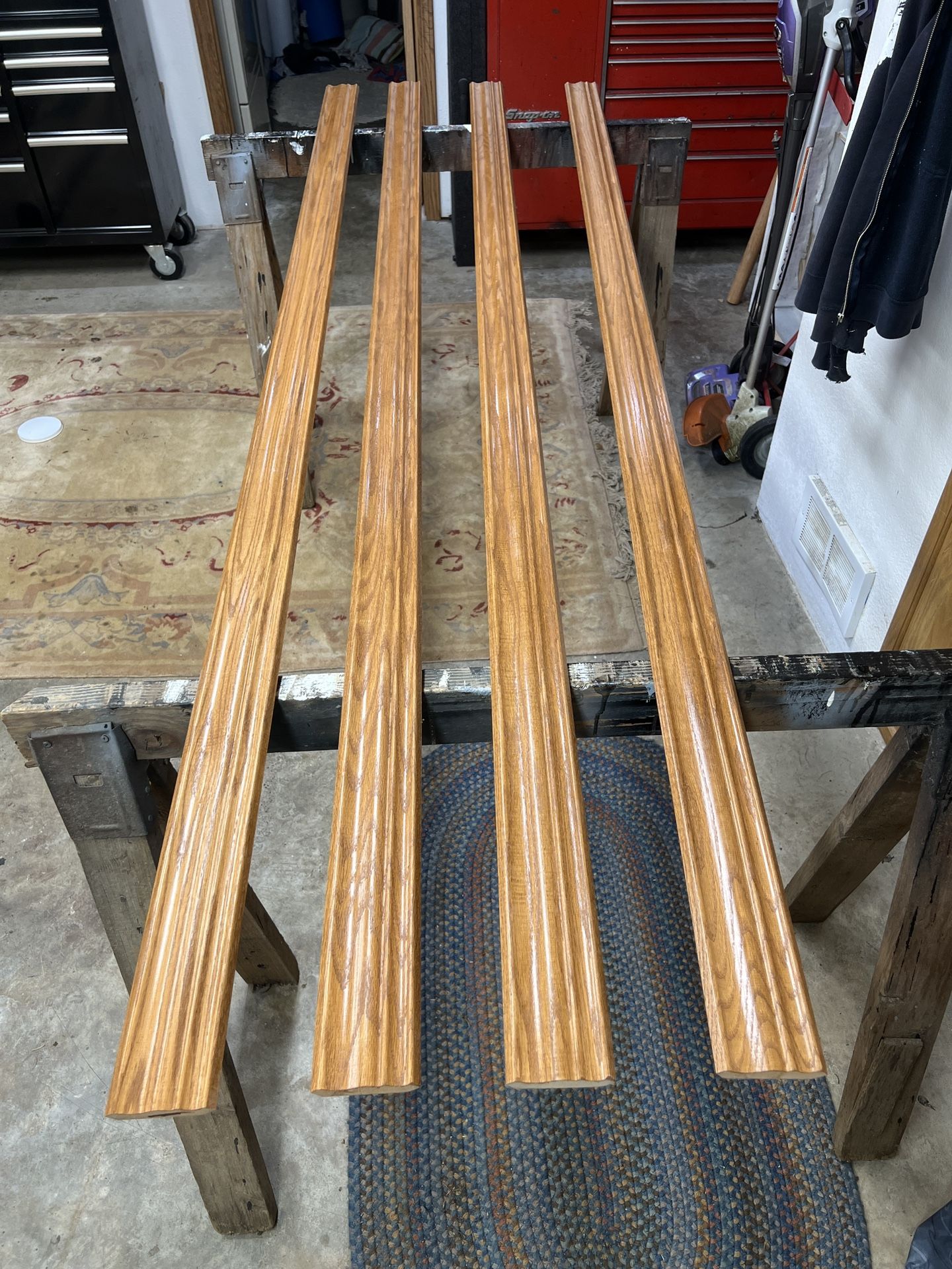 NOS Vintage Red Oak Colonial Crown Molding