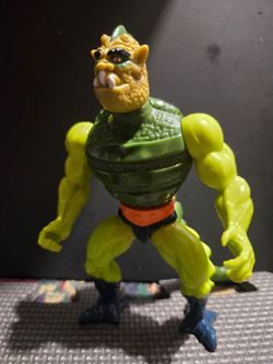 vintage 1983/1984 Whiplash action figure from Mattel's Masters of the Universe