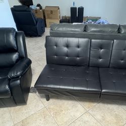 Used Recliner & Futon (Excellent Condition)