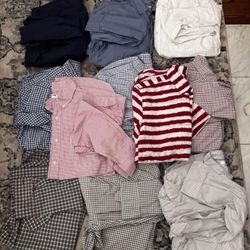 Bundle Of 10 Uniqlo Dress Shirts & 1 Short Sleeve