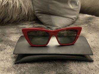 Saint Laurent Red Sunglasses 
