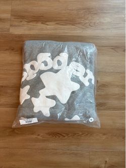 Heather Gray Beluga Sp5der hoodie