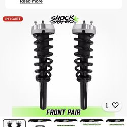 Front Pair Complete Strut & Spring Assemblies for 2008-2014 BMW X6