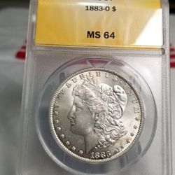 (TOUGHER DATE/MINT) 1883-O MORGAN SILVER DOLLAR  MS64 