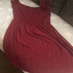 Burgundy Dress
