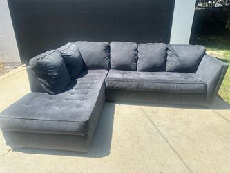 Blue couch sectional