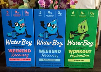 WaterBoy Weekend Recovery and Workout Hydration Electrolyte Drink Mix