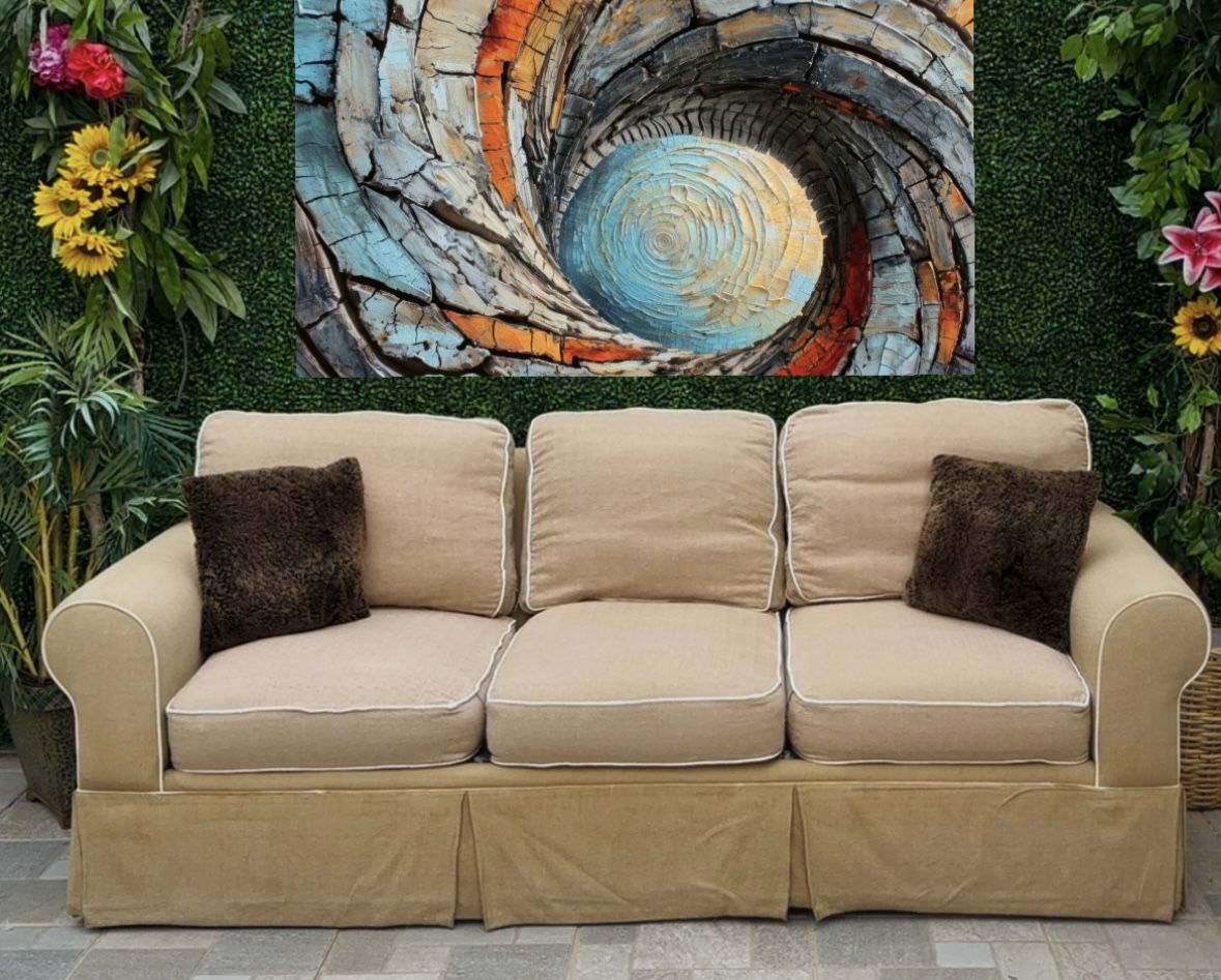 (Free Delivery 🚚) Paula Deen Beige Couch