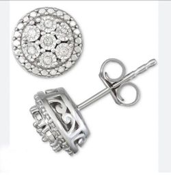 Diamond Silver  Earrings