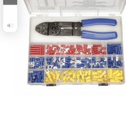 Wire Terminal Kit: Crimping Tool, 270 Pieces, Crimp Terminals