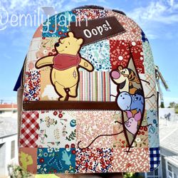 Winnie The Pooh Patchwork Backpack 