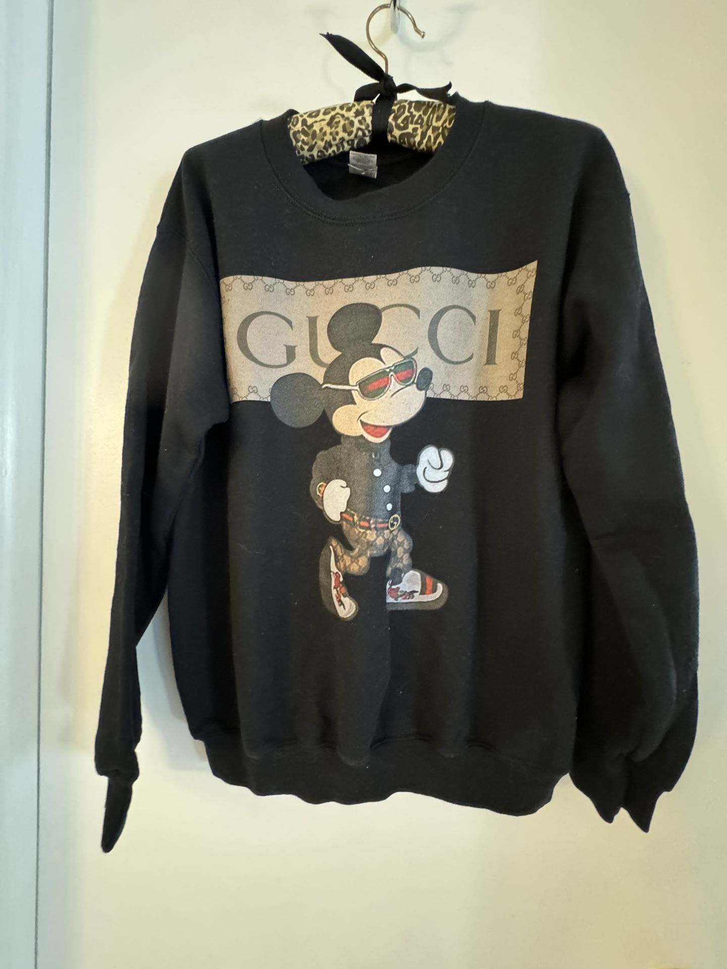 Black Gucci, Mickey Mouse Sweatshirt
