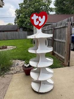 Toy display stand.  TY  Bouncer 144 pc (round display)