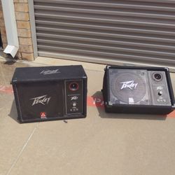 Set Of Peavy Floor Monitors 