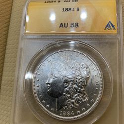 1884 P Morgan Silver Dollar Uncirculated 