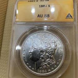 1884 P Morgan Silver Dollar Uncirculated 